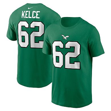 Men's Nike Jason Kelce Kelly Green Philadelphia Eagles Player Name & Number T-Shirt