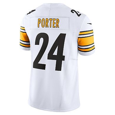 Men's Nike Joey Porter Jr. White Pittsburgh Steelers  Vapor F.U.S.E. Limited Jersey