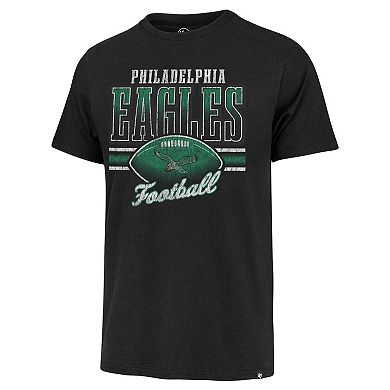 Men's '47 Black Philadelphia Eagles Gridiron Classics Last Call Franklin T-Shirt