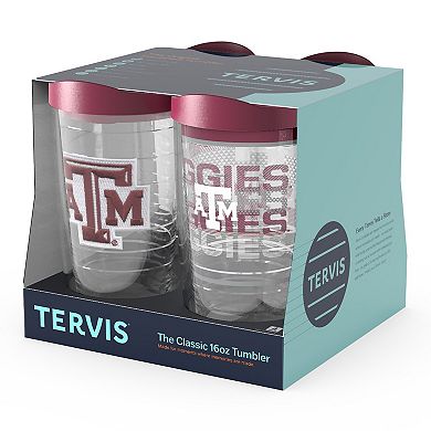 Tervis Texas A&M Aggies 4-Pack 16oz. Emblem, Hype Stripes, Arctic & Competitor Tumbler Set