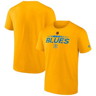 Men's Fanatics Branded Yellow St. Louis Blues Special Edition 2.0 Authentic Pro T-Shirt