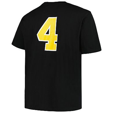 Men's Mitchell & Ness Bobby Orr Black Boston Bruins Big & Tall Name & Number T-Shirt
