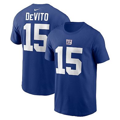 Youth Nike Tommy DeVito Royal New York Giants Player Name & Number T-Shirt