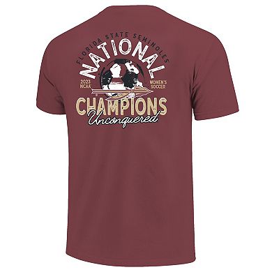 Unisex Garnet Florida State Seminoles 2023 NCAA Women's Soccer National Champions T-Shirt