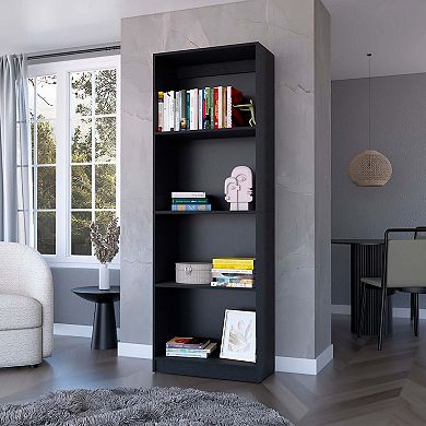 Sutton Bookcase With Tier Storage Shelves