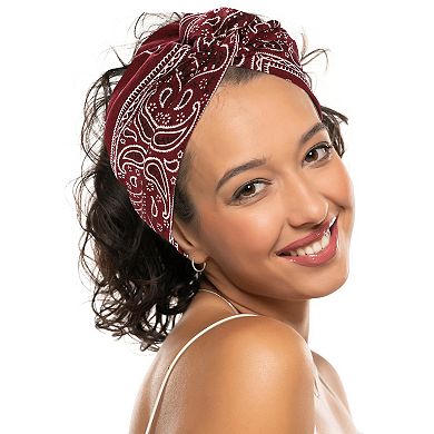 6pcs Yoga Wide Elastic Headscarfs Turban 7.09inch Wide Multicolor For Women