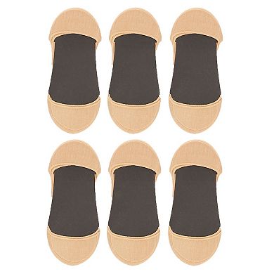 Closed Toe Stiletto Cotton Blend Shoe Liners 6 Pack