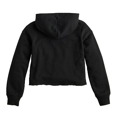 Girls 4-20 SO® Cropped Zip-Up Hoodie in Regular & Plus Size