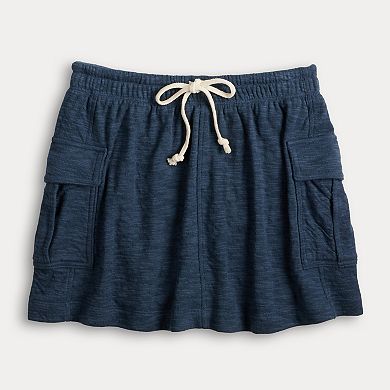 Juniors' SO?? Doublecloth Cargo Skirt