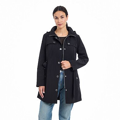 Women's London Fog Zip Front Raincoat