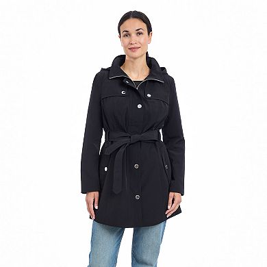 Women's London Fog Zip Front Raincoat