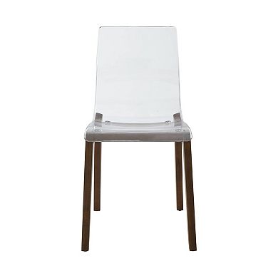 Leisuremod Marsden Modern Dining Side Chair With Beech Wood Legs