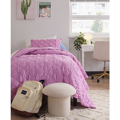 Aeropostale Delilah Puff Embroidery Comforter Set and Duffel Bag