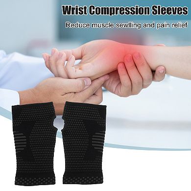 Pair Wrist Brace Wrist Compression Sleeves Wrist