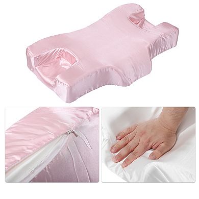 Memory Foam Pillow For Neck And Shoulder Pain Ease Sleep Pillow Satin