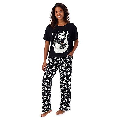 Disney's The Nightmare Before Christmas Women's Boxy Sleep Tee and Pants Set