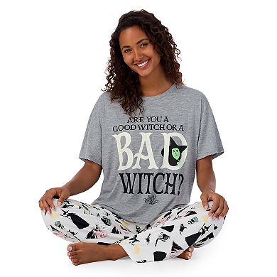 Women's Wizard of Oz Bad Witch Boxy Sleep Tee and Pants Set