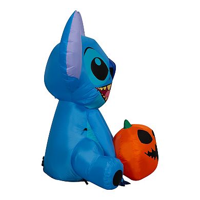 Disney's Lilo & Stitch Halloween Stitch with Jack-O'-Lantern Inflatable Outdoor Decor