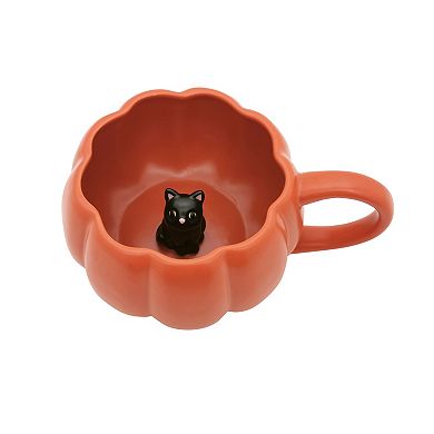 Celebrate Together™ Halloween Cat In Pumpkin Peekaboo Mug