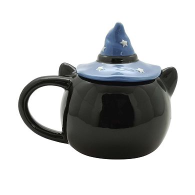 Celebrate Together™ Halloween Lidded Figural Wizard Cat Mug