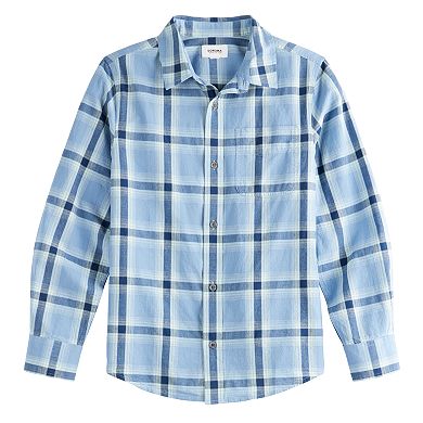 Boys 8-20 Sonoma Goods For Life® Perfect Length Button Up Shirt in Regular & Husky