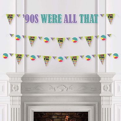 Big Dot Of Happiness 90's Throwback - 1990's Party Letter Banner Decor - '90's Were All That