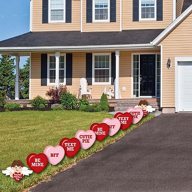 Big Dot of Happiness Conversation Hearts Lawn Outdoor Valentine's Day Party Yard Decor 10 Pc