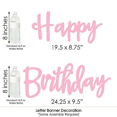 Big Dot Of Happiness Purr-fect Kitty Cat - Kitten Party Letter Banner Decor - Happy Birthday