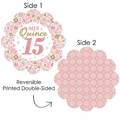 Big Dot Of Happiness Mis Quince Anos Quinceanera Party Table Chargers Place Setting 12 Ct