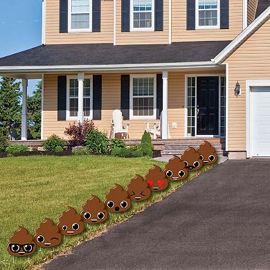 Big Dot of Happiness Party 'Til You're Pooped - Poop Lawn Outdoor Party Yard Decor 10 Pc
