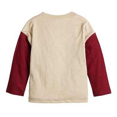 Toddler Boy Jumping Beans® Long Sleeve Colorblock Pocket T-Shirt