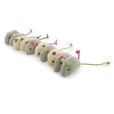 SmartyKat Skitter Critters 10-piece Value Pack Plush Mouse Catnip Cat Toys