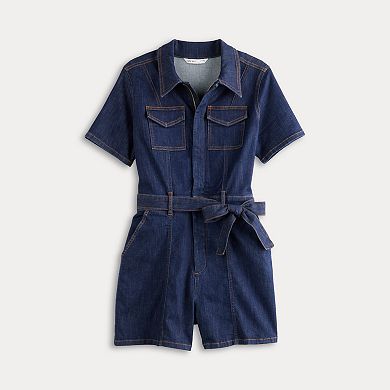 Women's Nine West Denim Romper