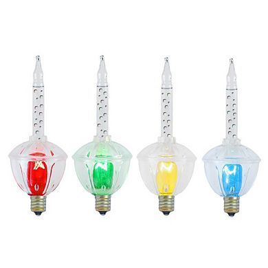 Novelty Lights Traditional Christmas Bubble Light Set C7/e12 Candelabra Base 5 Watt Light 7 Pack