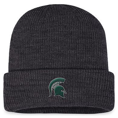 Men's Top of the World Charcoal Michigan State Spartans Sheer Cuffed Knit Hat