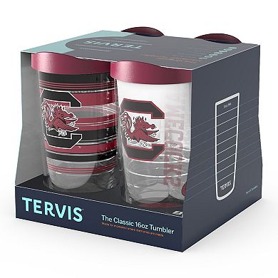Tervis South Carolina Gamecocks 4-Pack 16oz. Emblem, Hype Stripes, Arctic & Competitor Tumbler Set