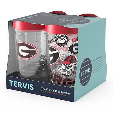 Tervis Georgia Bulldogs Four-Pack 16oz. Classic Tumbler Set