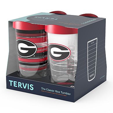 Tervis Georgia Bulldogs Four-Pack 16oz. Classic Tumbler Set