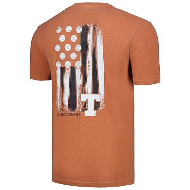 Men's Texas Orange Texas Longhorns Baseball Flag Comfort Colors T-Shirt