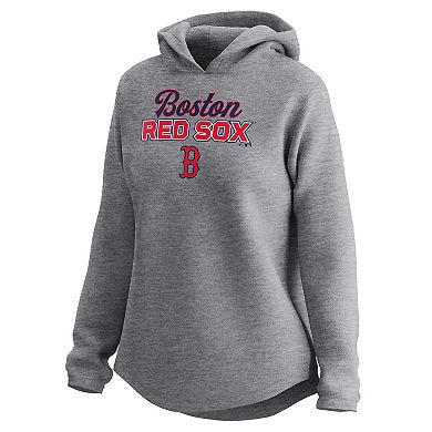 Women's Fanatics Branded Heather Gray Boston Red Sox Fleece Pullover Hoodie