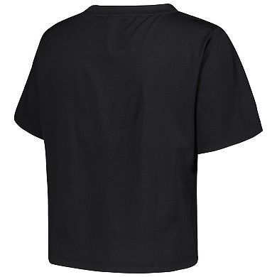 Women's Black Colorado Buffaloes Milky Silk Cropped T-Shirt
