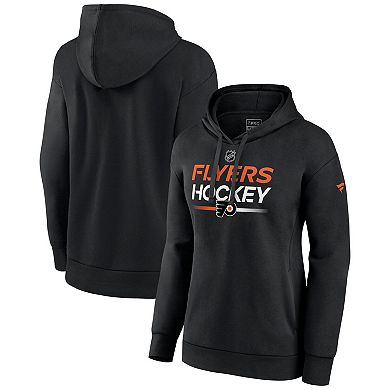 Women's Fanatics Branded Black Philadelphia Flyers Authentic Pro Pullover Hoodie