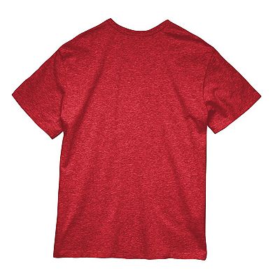 Unisex Mitchell & Ness  Red Houston Rockets Hardwood Classics MVP Throwback Logo T-Shirt