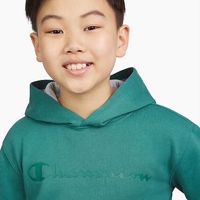 Boys 8-20 Champion?? Long Sleeve Tonal Script Hoodie