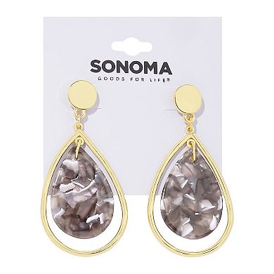 Sonoma Goods For Life® Gold Tone Teardrop Stud Earrings