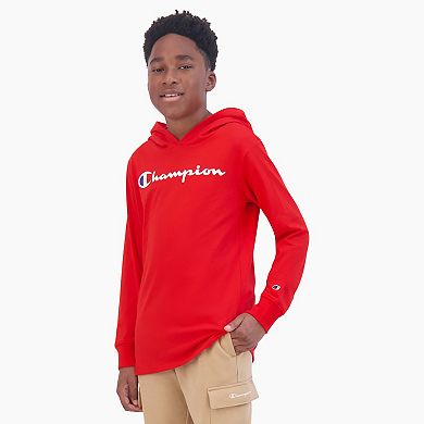 Boys 8-20 Champion® Signature Long Sleeve Hooded Tee