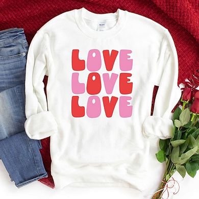 Love Stacked Bold Sweatshirt