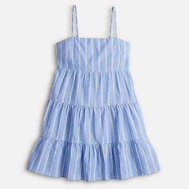 Juniors' Almost Famous Ruffly Tiered Cami Mini Dress