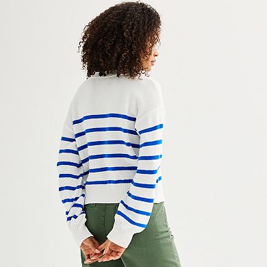 Women's Sonoma Goods For Life® Balloon Sleeve Button-Front Cardigan