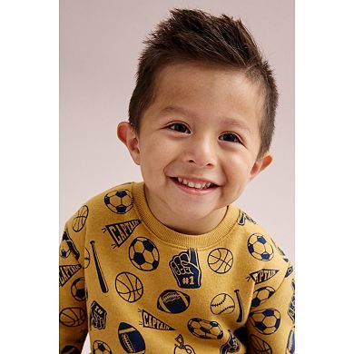 Baby & Toddler Boys Jumping Beans® Fleece Crewneck Pullover